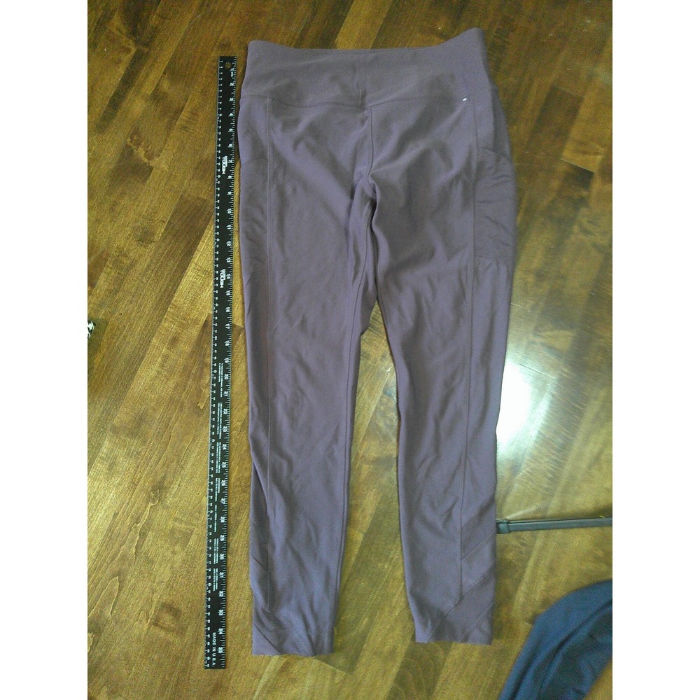 Mondetta Leggings Women Large Purple Excellent Mesh Pocket Ankle Detail